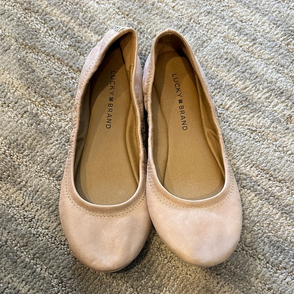 Lucky Brand Shoes - Lucky Brand Women's Light Beige/Pink Erin Flats